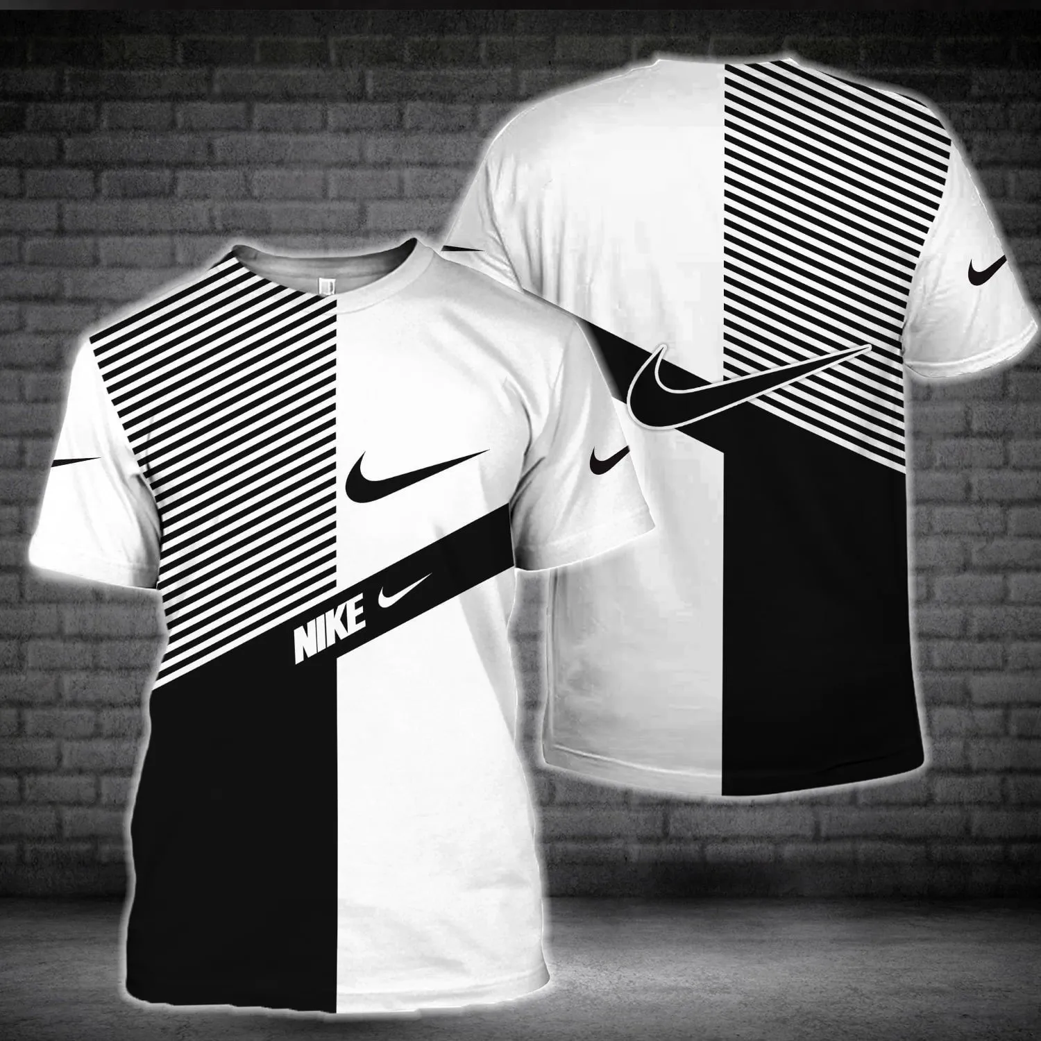 Nike black white luxury brand t-shirt outfit for men women #tshirt#clothes#outfit