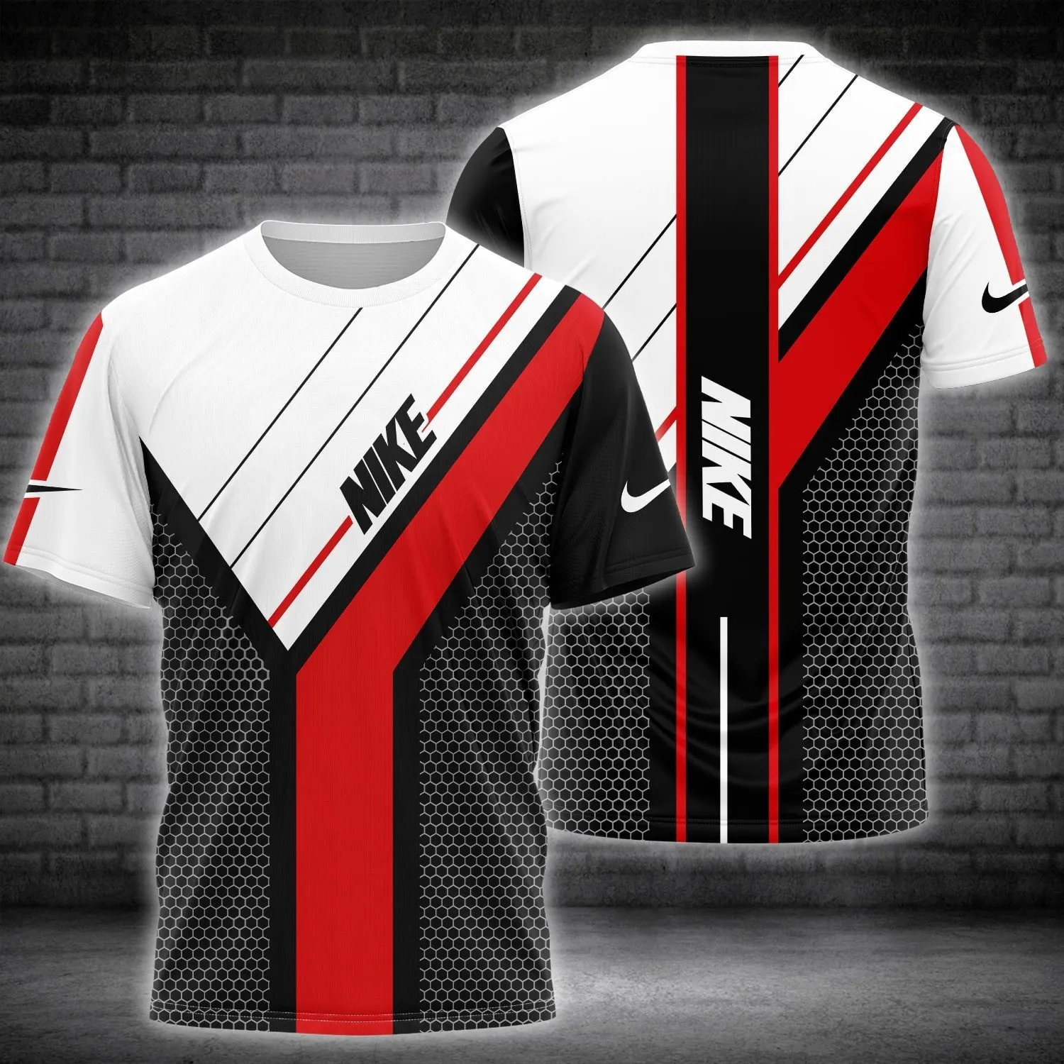 Nike black white red luxury brand t-shirt outfit for men women #tshirt#clothes#outfit