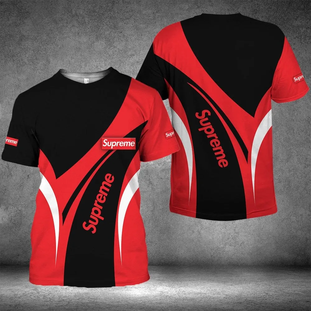 Supreme red black luxury brand premium t-shirt outfit for men women #tshirt#clothes#outfit
