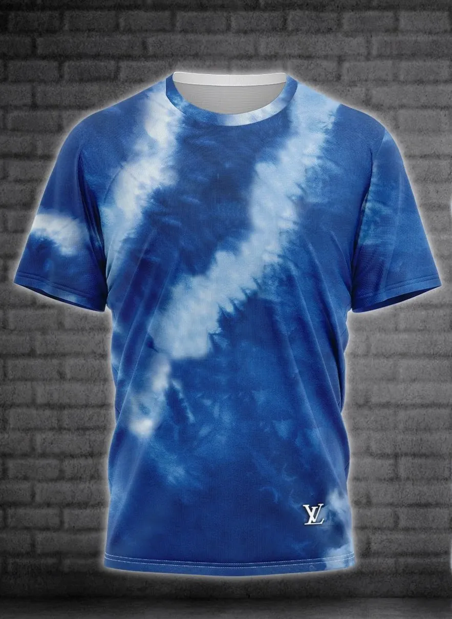 Louis vuitton blue luxury brand t-shirt outfit for men women #tshirt#clothes#outfit