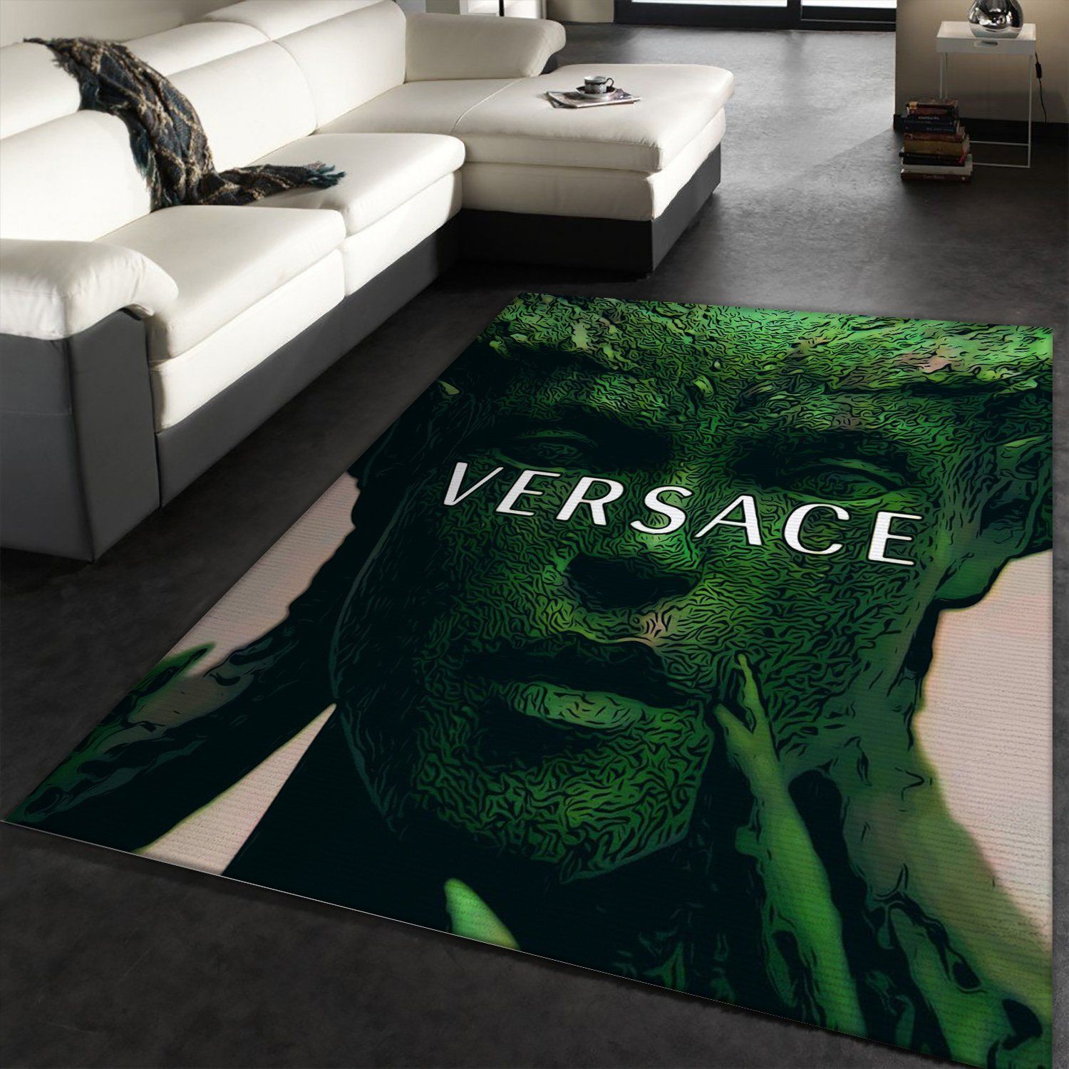 Versace Medusahead Area Rug Living Room Rug Christmas Gift US Decor #Rug#carpet#Homedecor