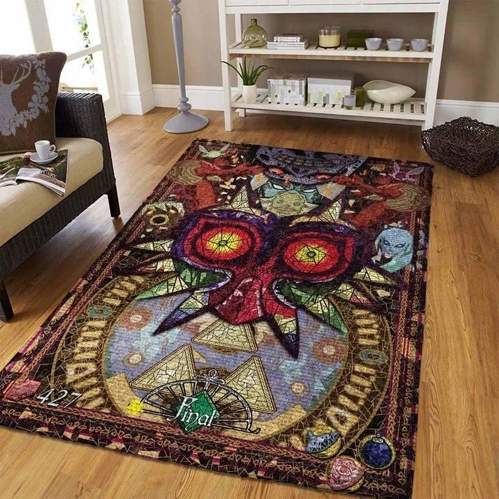 Legend Of Zelda Rug - Gaming Home Decor Rug - Floor Area Rug- Gamer Room Decor Rug- Gamer Gifts- Housewarming Gift- Modern Zelda Carpet#Rug#carpet#Homedecor