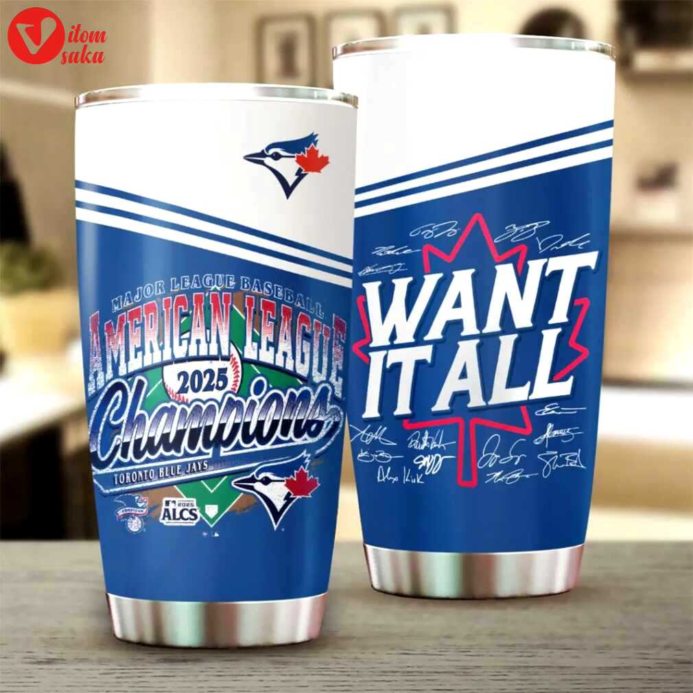 2025 american league champions toronto blue jays stainless steel tumbler