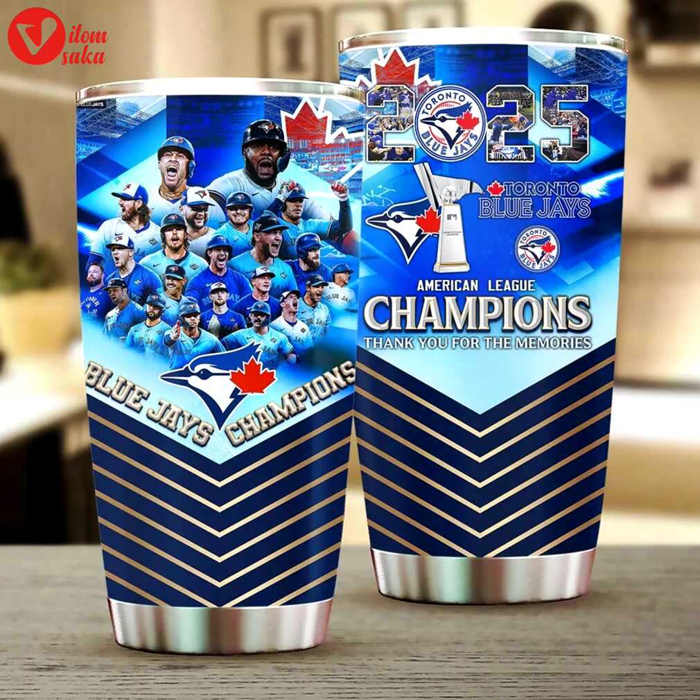 20oz30oz toronto blue jays mlb american league champs 2025 stainless steel tumbler