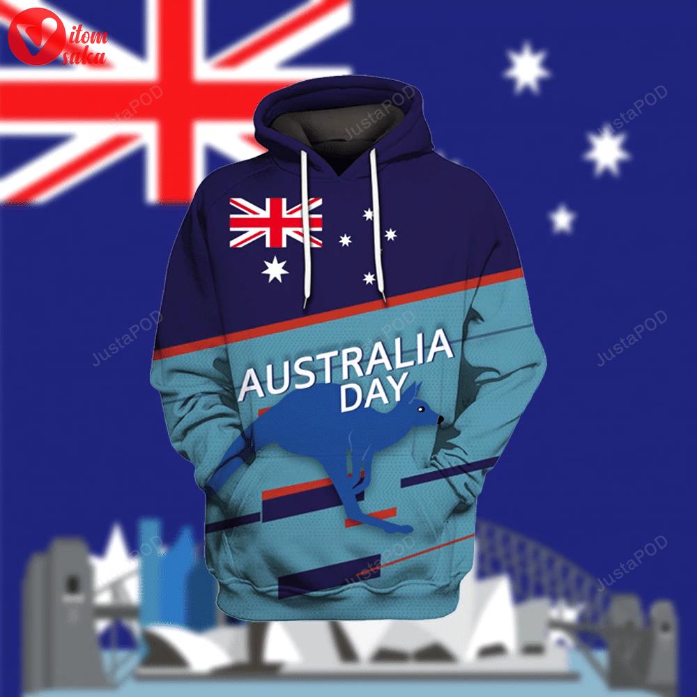 26th january australia day 3d all over printed hoodie, zip- up hoodie
