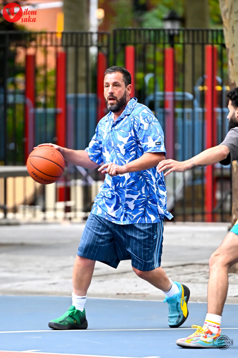Adam sandler blue hawaiian shirt and shirts movie new