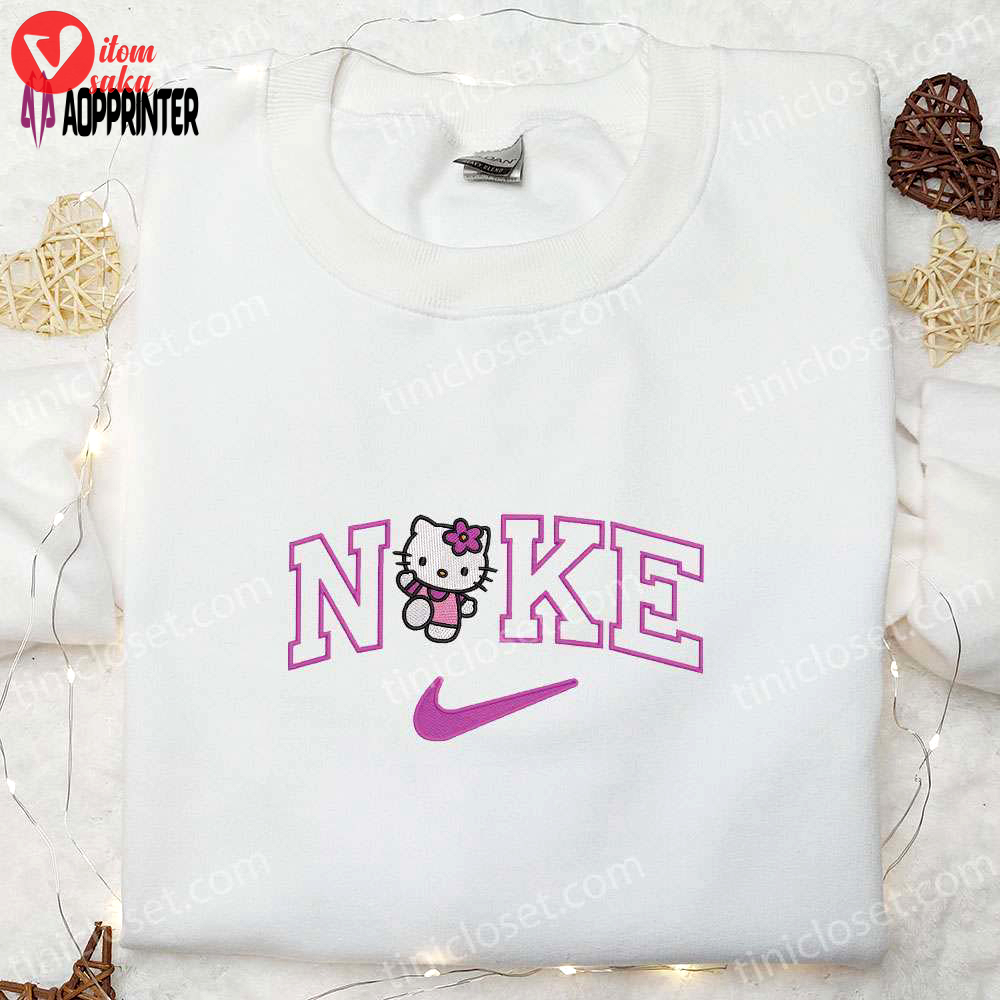 Adorable hello kitty embroidered shirt: perfect blend of cuteness and style!