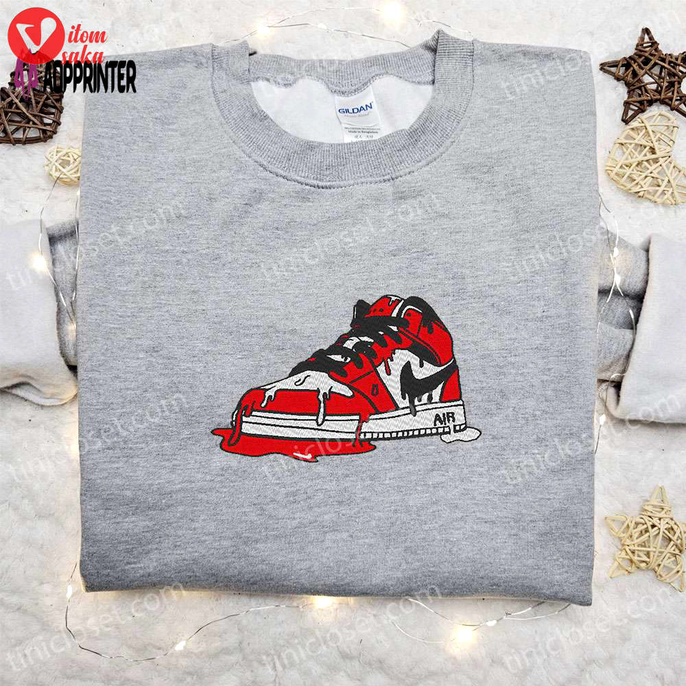 Air jordan 1 x nike embroidered shirt: custom best birthday gift ideas