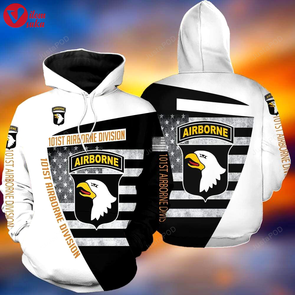 Airborne eagle 3d all print hoodie, zip- up hoodie