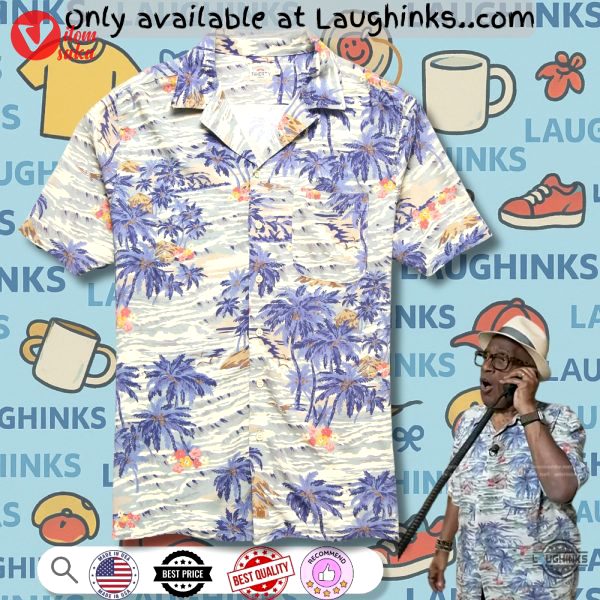 Al roker ss kona camp hawaiian shirt in south pacific swell