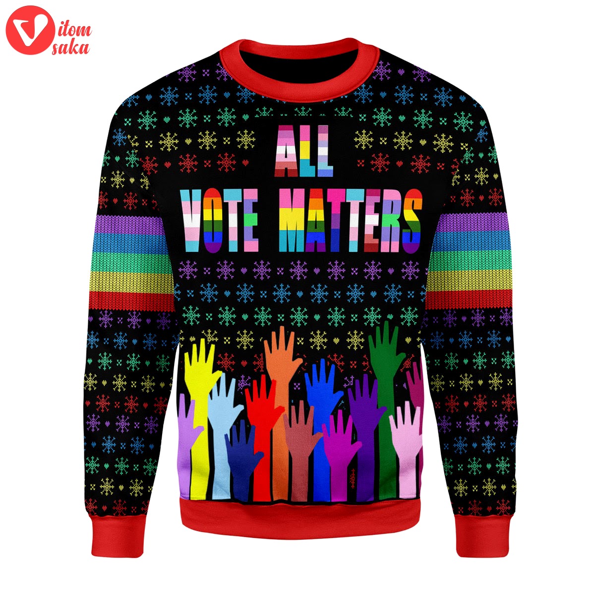 All vote matters christmas sweater – stormmerch exclusive
