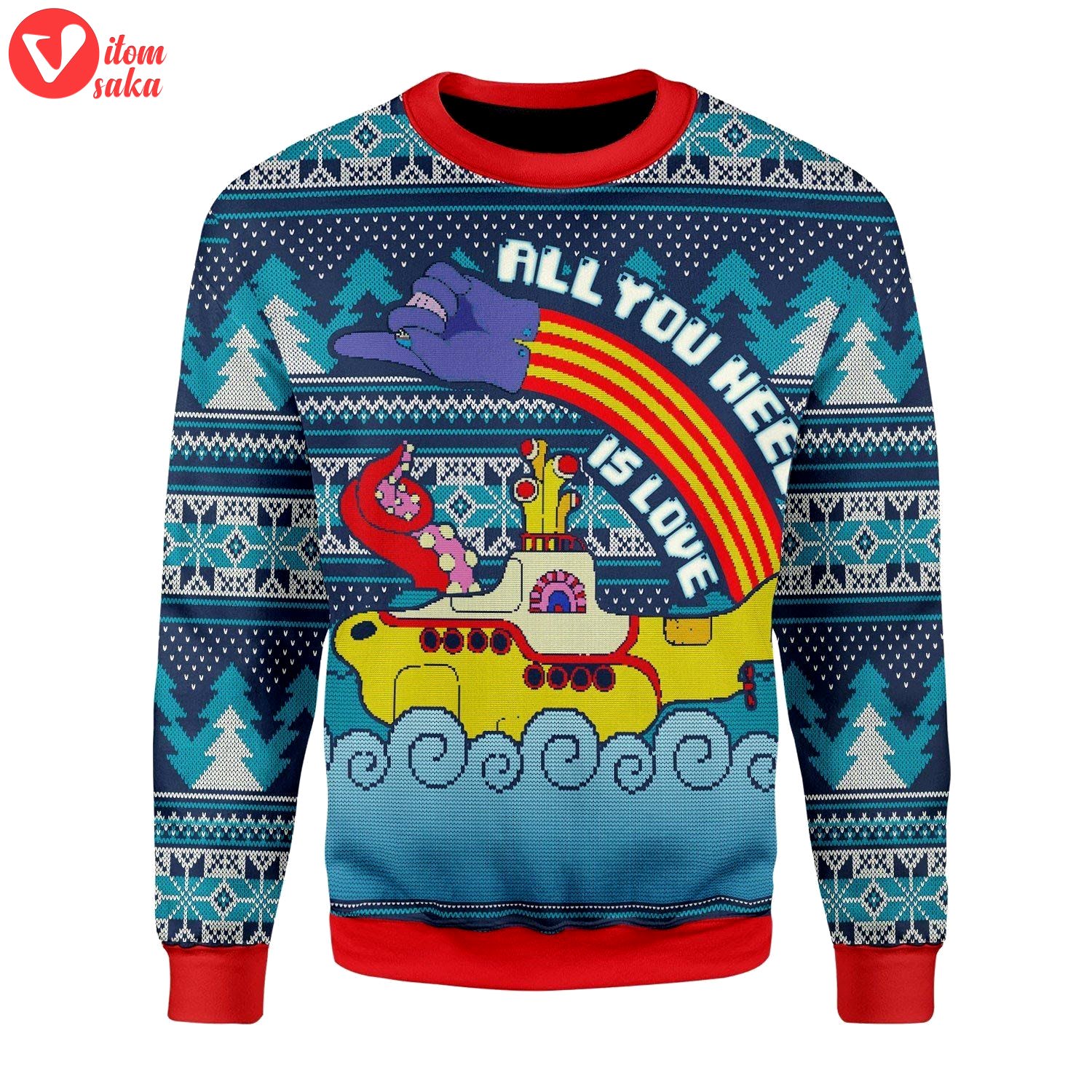 All you need is love christmas sweater – stormmerch exclusive