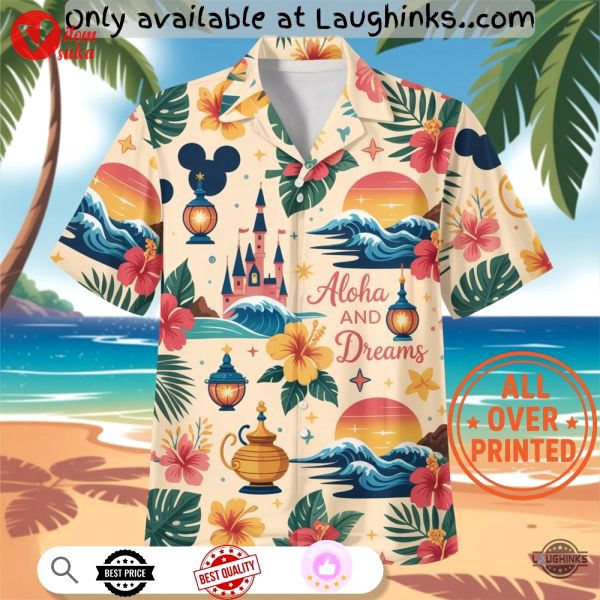 Aloha and dreams disney hawaiian shirt