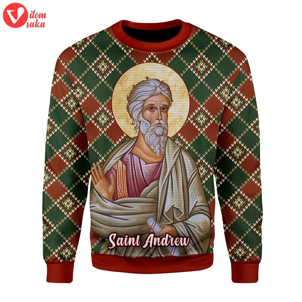 Andrew the apostle christmas sweater – stormmerch exclusive