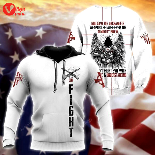 Archangels templar 3d all over printed hoodie, zip- up hoodie