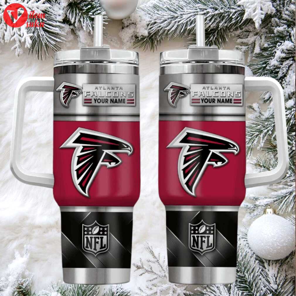 Atl falcons custom stanley cup 40oz. stainless steel travel tumbler with handle