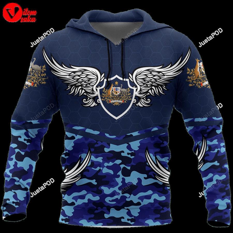 Australia 3d all over print hoodie, zip-up hoodie