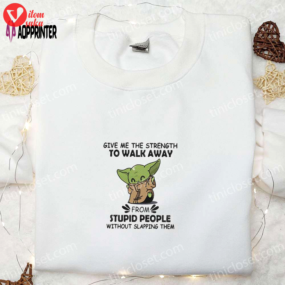 Baby yoda embroidered shirt – star wars disney sweatshirt cool hoodie