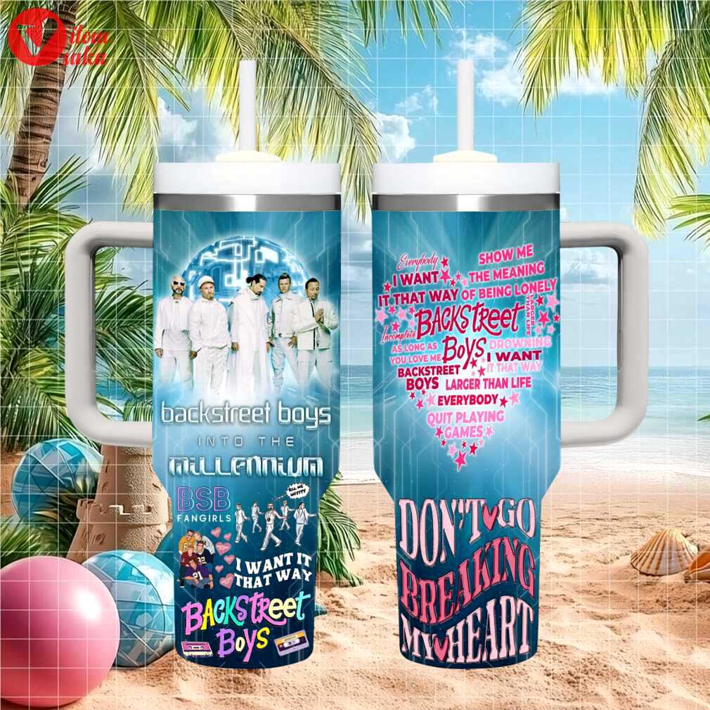 Backstreet boys into the millennium sphere las vegas 2024 retro boy band stainless steel insulated tumbler