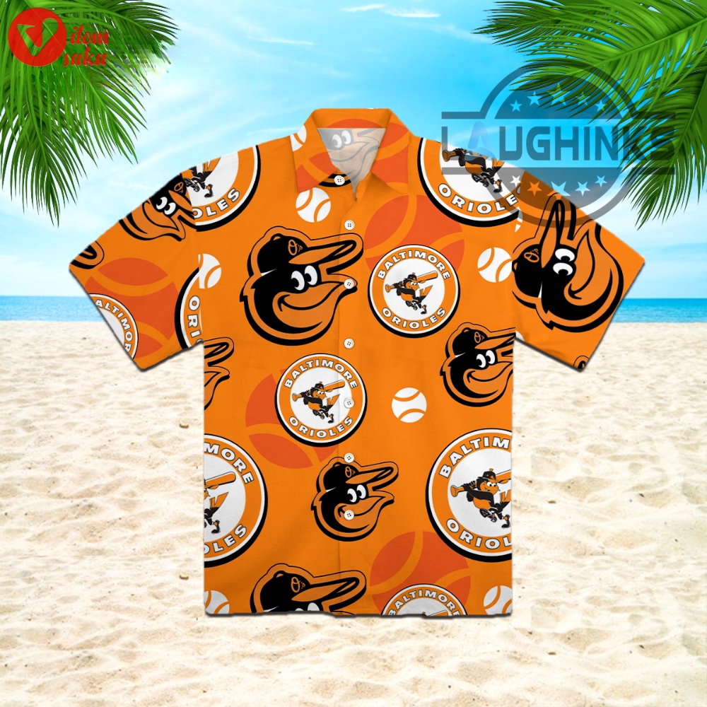 Baltimore orioles hawaiian shirt 2023 mlb baseball fan gift