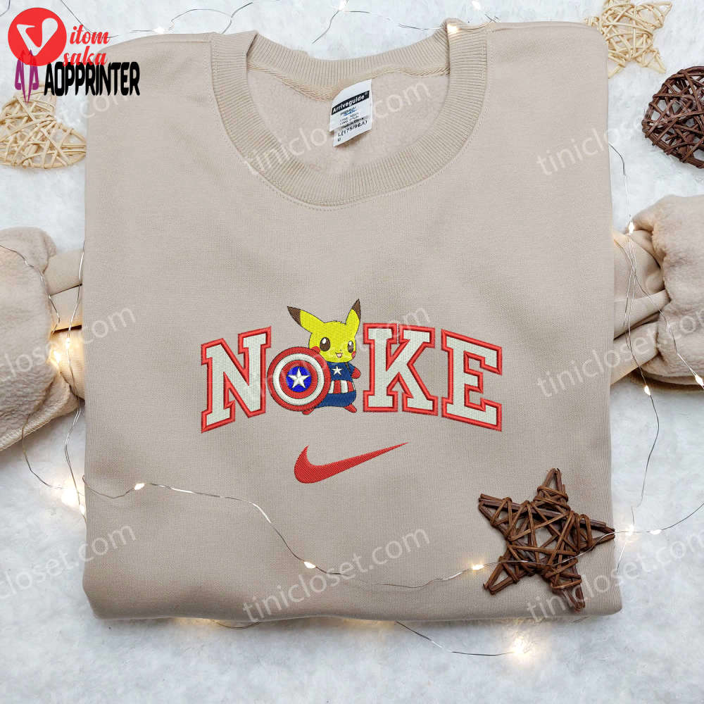 Baseball classic cap men hattain pikachu x nike embroidered shirt – exclusive pokemon collaboration limited edition
