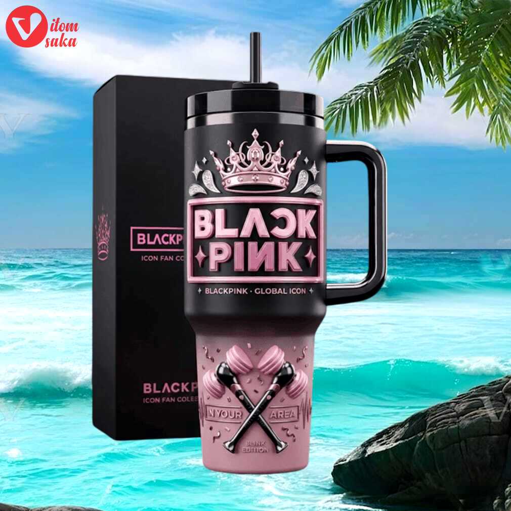 Blackpink born pink world tour 2024 k pop fan gift stainless steel insulated tumbler