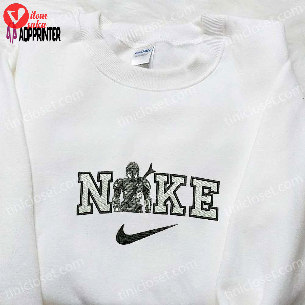Boba fett star wars x nike embroidered sweatshirt: best nike inspired hoodie for birthday gifts