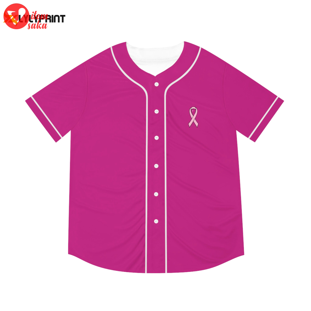 Breast cancer awareness baseball jersey