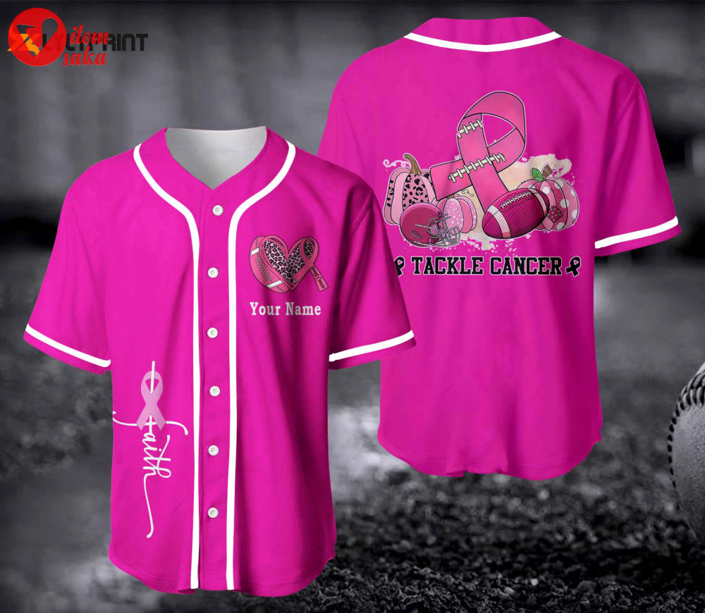 Breast cancer baseball jersey