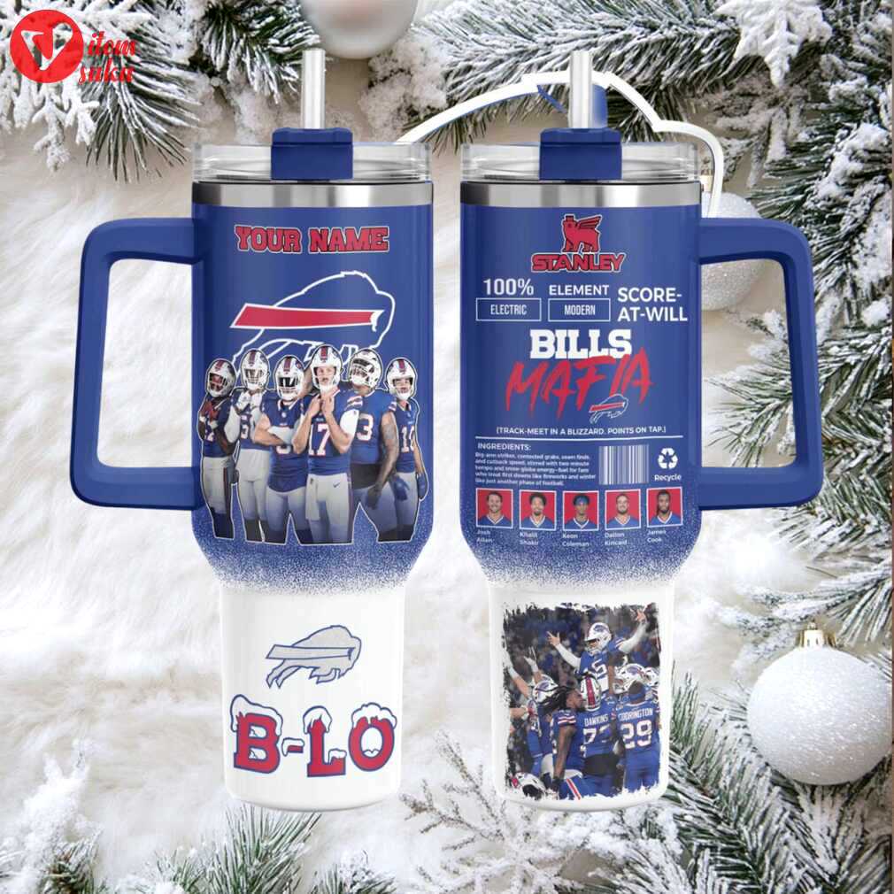 Buf bills ultimate football fan custom stanley game day stainless steel tumbler 40oz 30oz