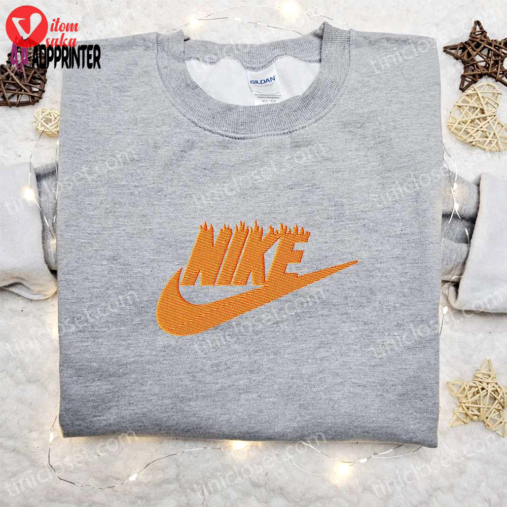 Burn classic x nike embroidered shirt – best nike inspired birthday gifts
