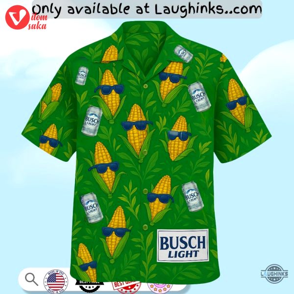 Busch light corn hawaiian shirt for the farmers