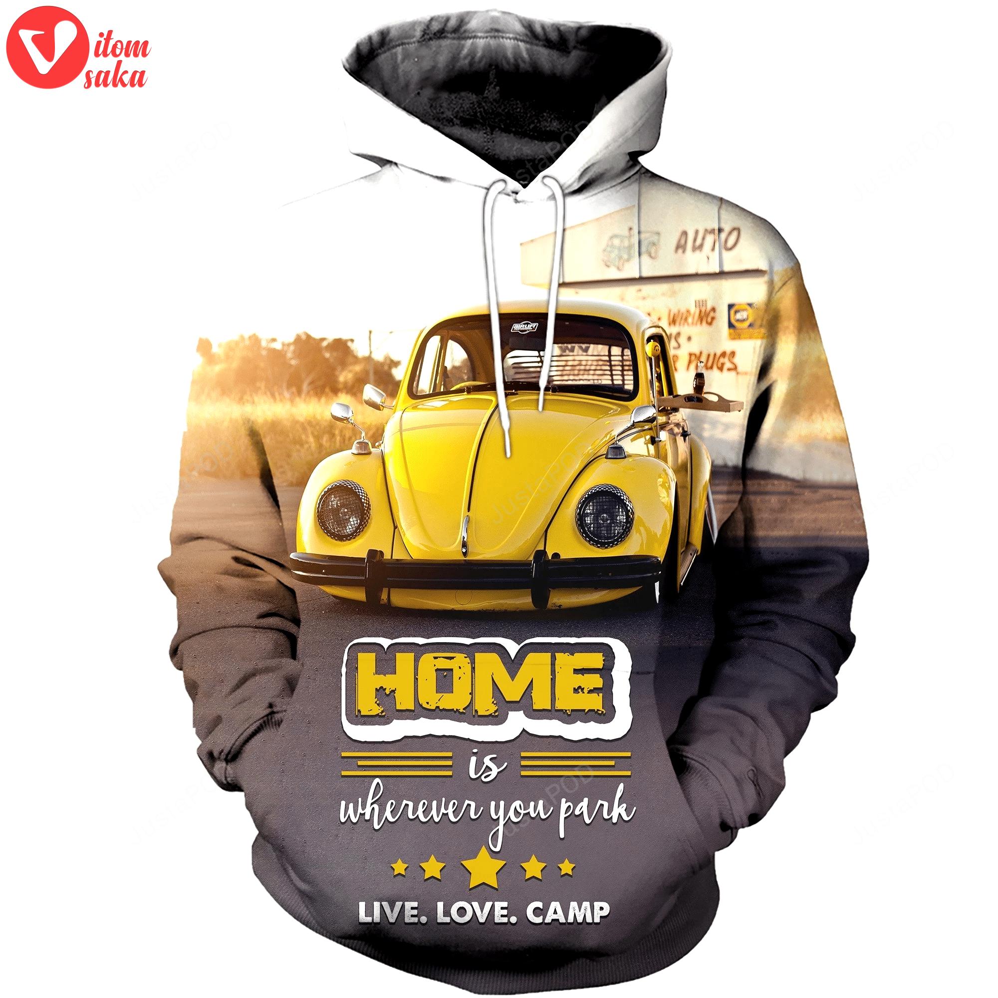 Car 3d all over printed hoodie, zip- up hoodie