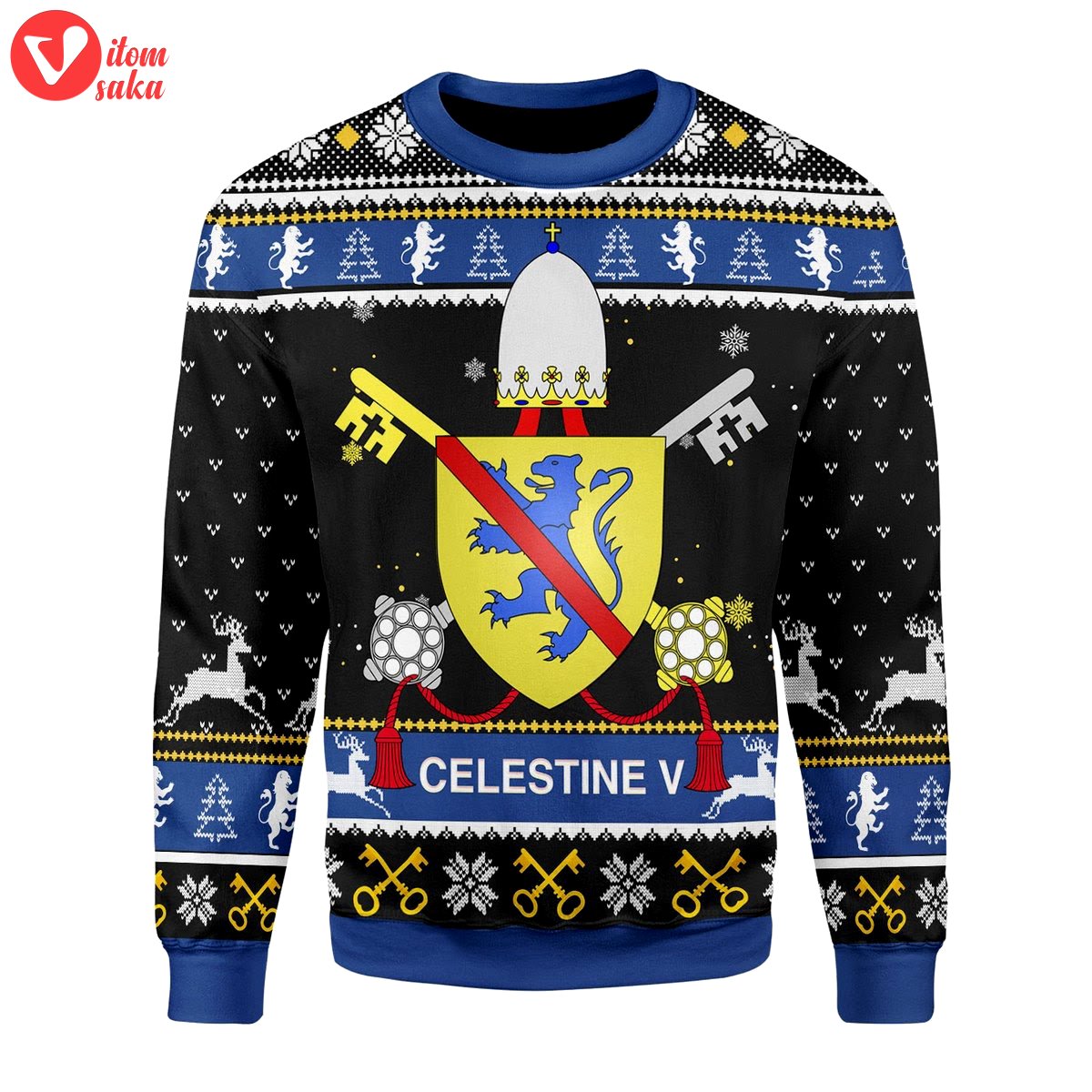 Celestine v coat of arms christmas sweater – stormmerch exclusive
