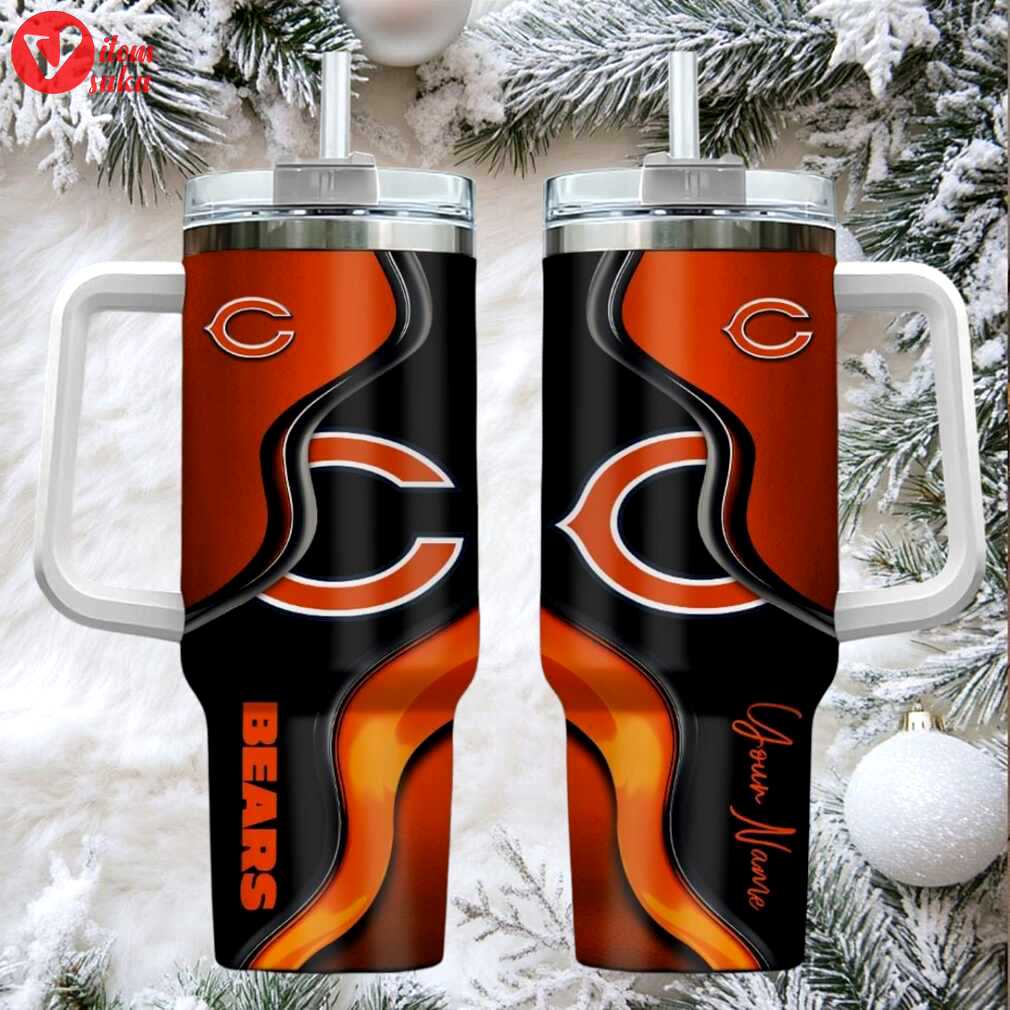 Chi bears football custom stanley cup 40 oz 30 oz tumbler with handle ver 2