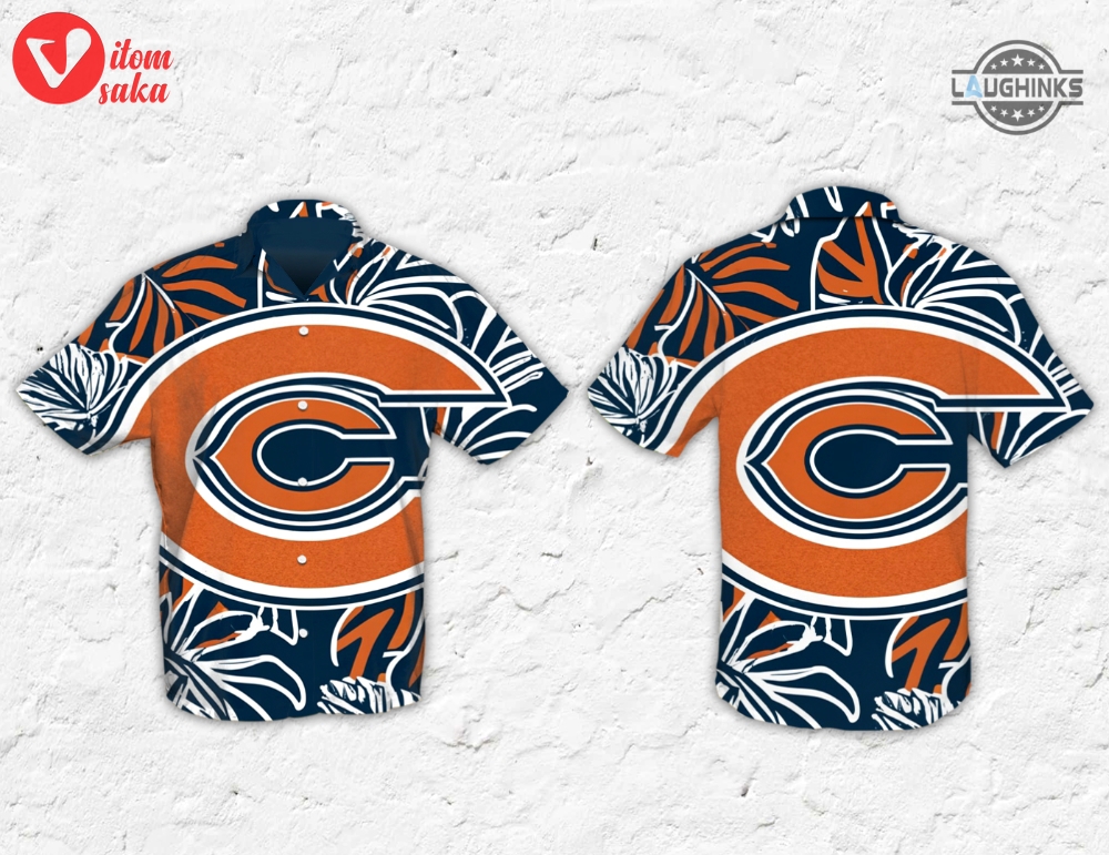 Chicago bears hawaiian shirt and shorts chicago bears button up shirt football shirts nfl shop unique chicago bears mens shirt near me
