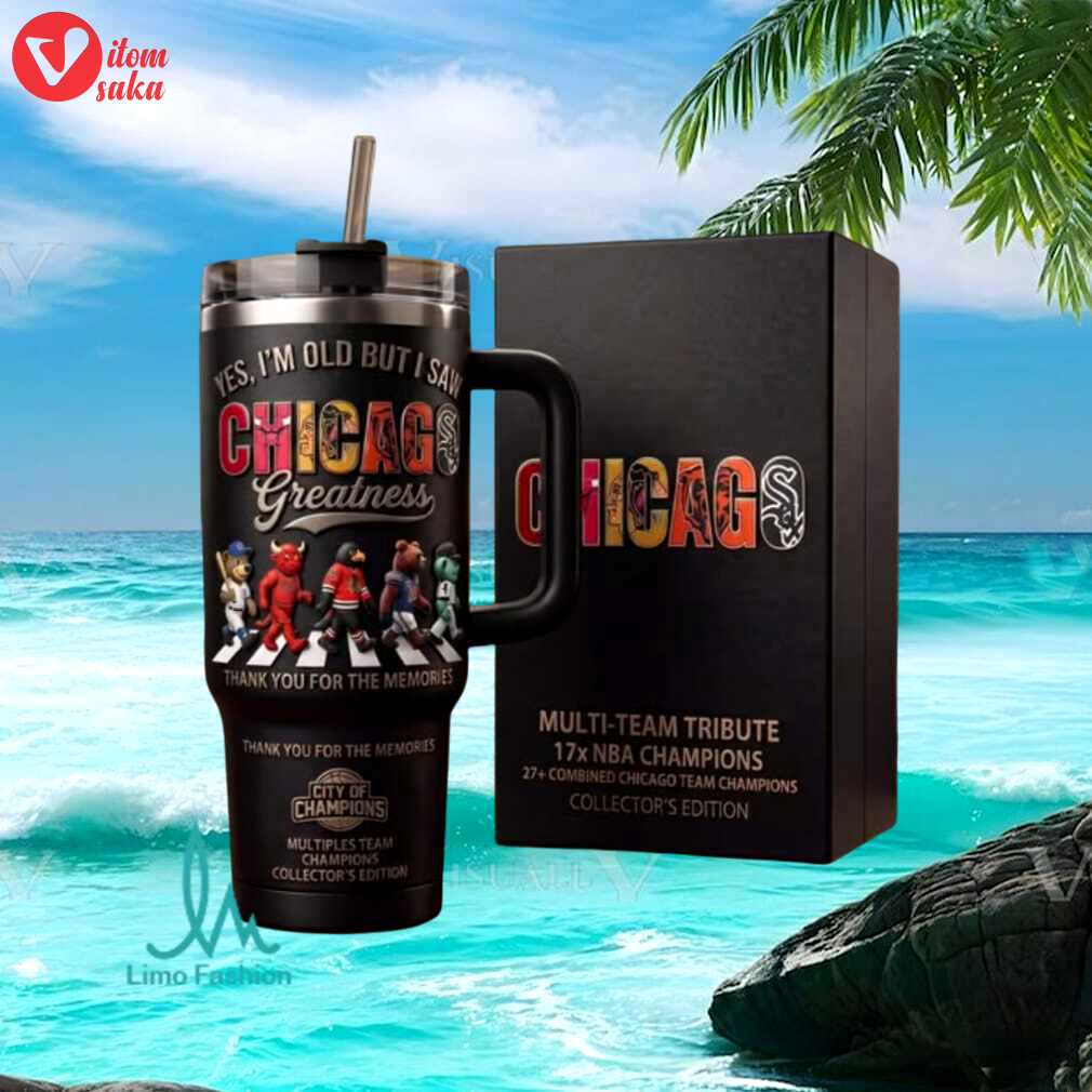 Chicago greatness multi team tribute nba champions 2026 retro fan gift stainless steel insulated tumbler