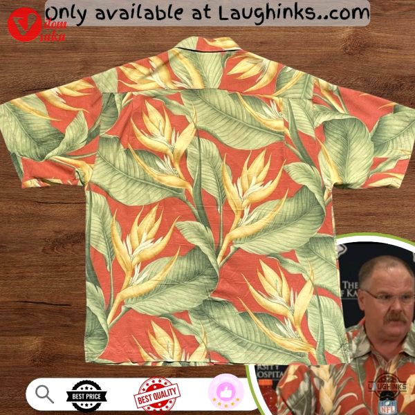 Chiefs coach andy reid tommy bahama red floral hawaiian shirt aop replica