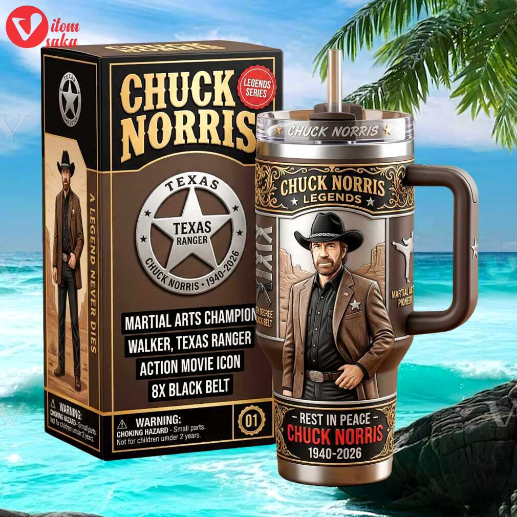 Chuck norris “walker texas ranger” tribute legends series 40oz tumbler