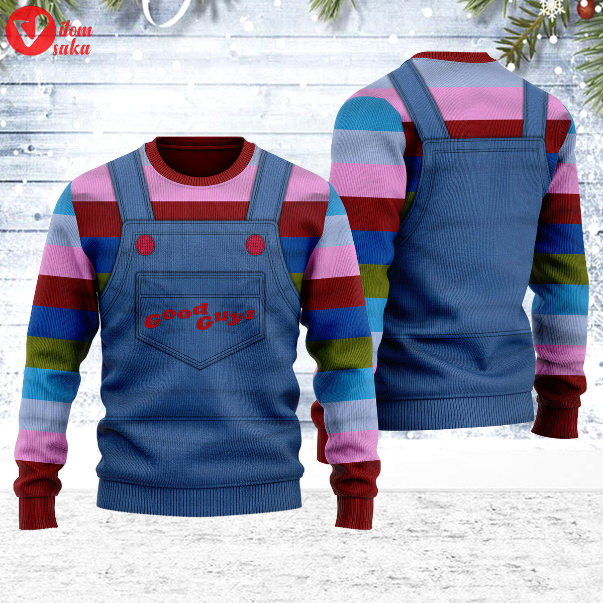 Chucky ugly christmas sweater – stormmerch exclusive
