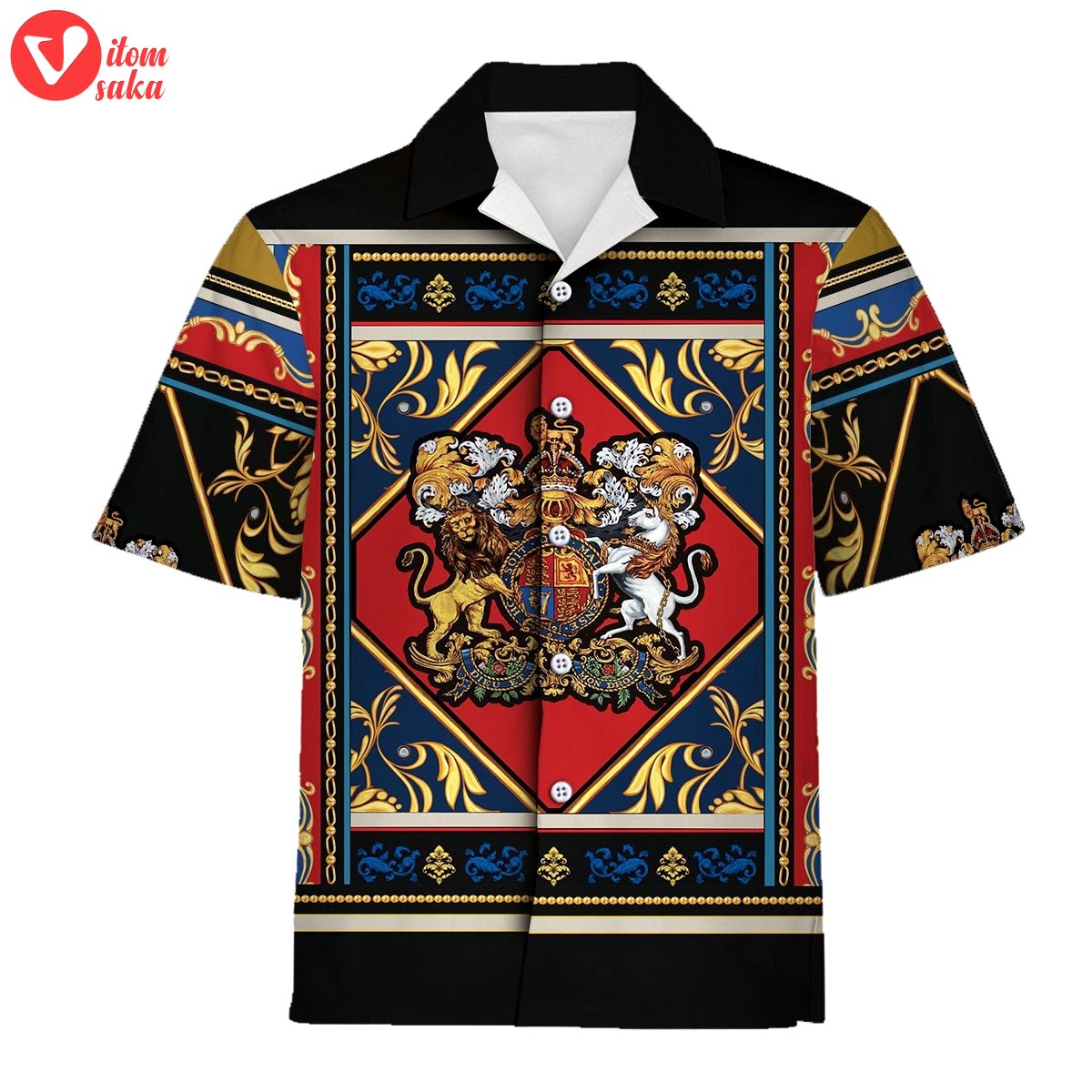 Coat of arms yellow lion polo and hawaiian shirt – stormmerch exclusive