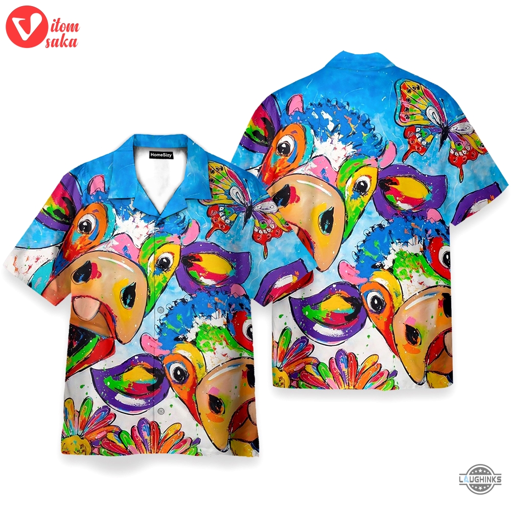 Colorful cow aloha hawaii shirt aloha shirt for summer  hawaiian shirts  klp107999 aloha summer beach button up shirts and shorts