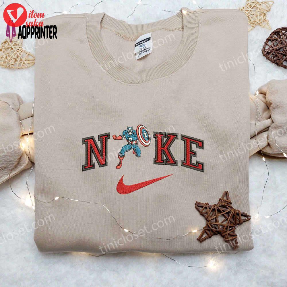 Custom baseball classic cap men hattain america x nike embroidered shirt – marvel movie inspired