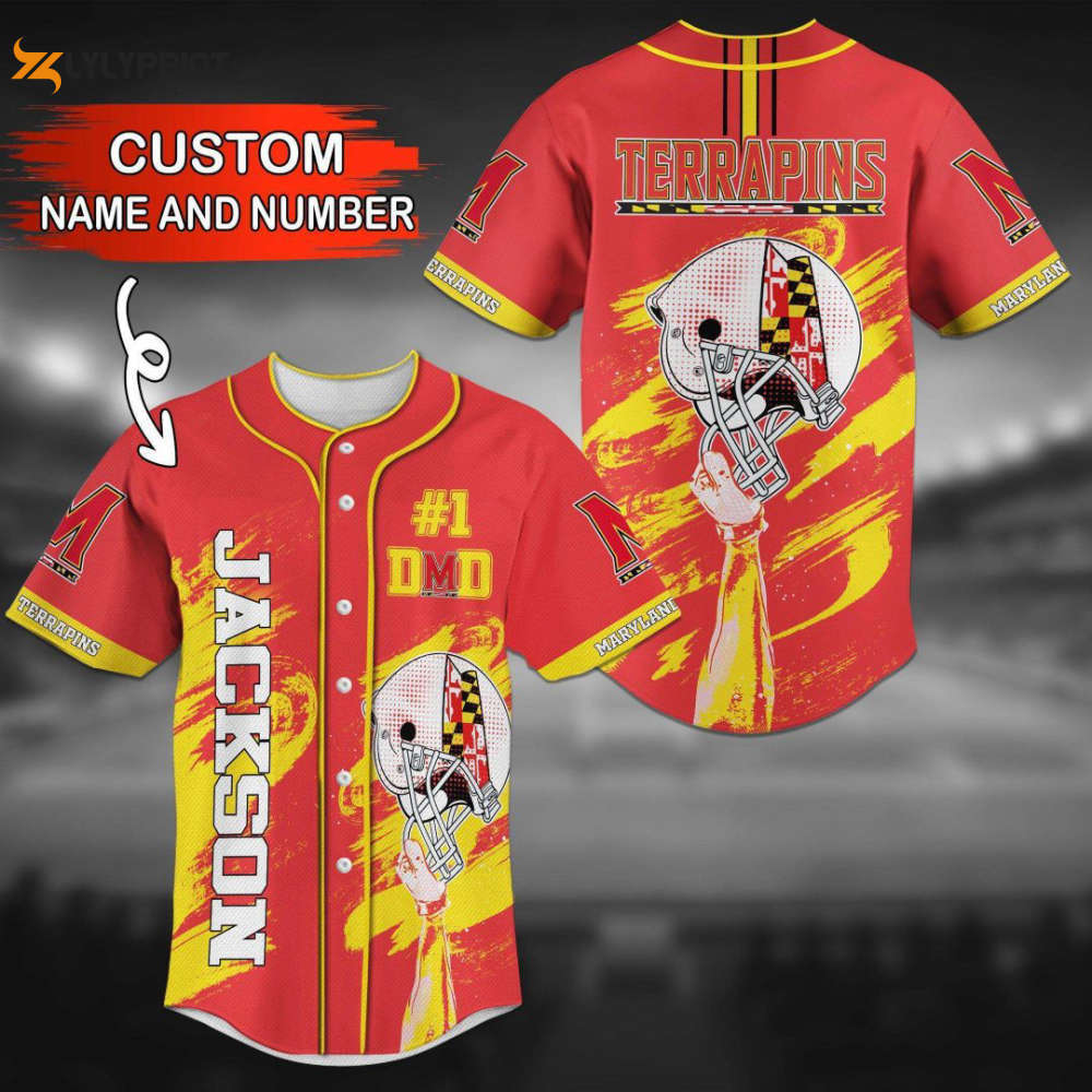 Custom maryland terrapins baseball jersey – personalized