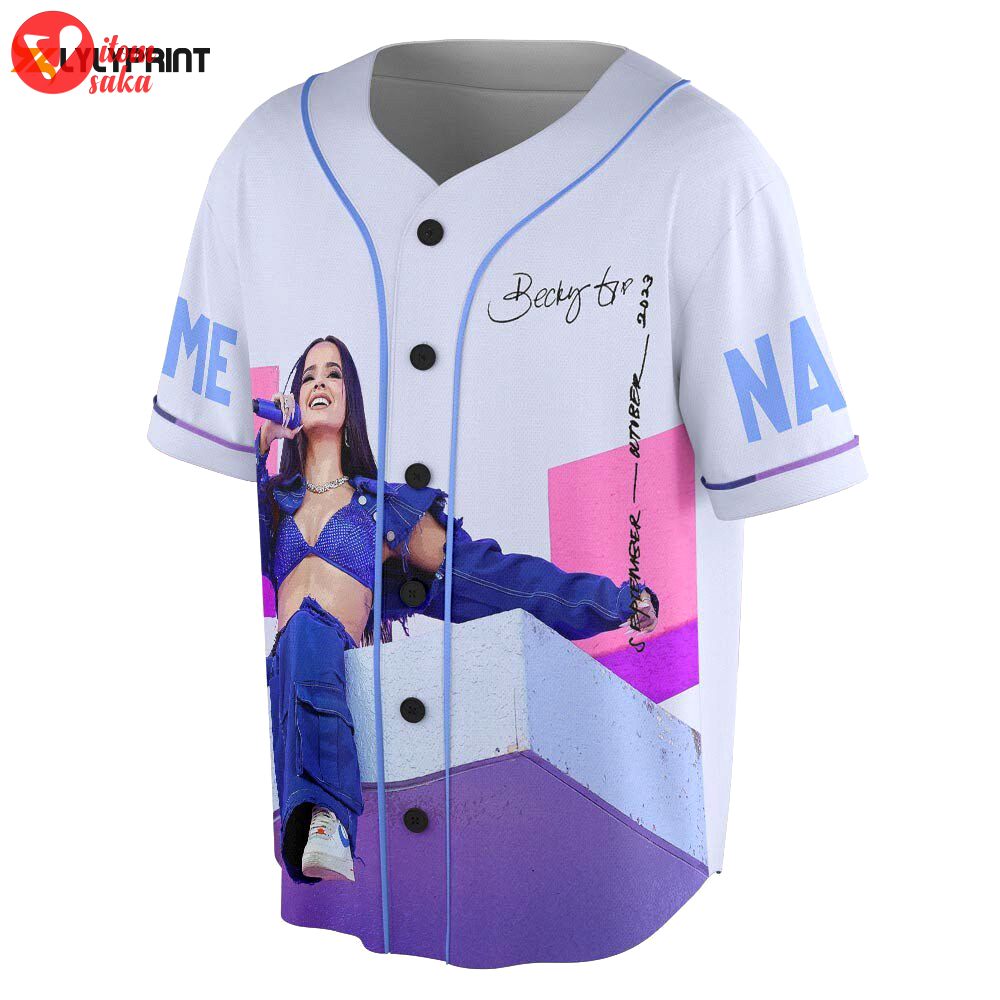Custom name becky g 2023 tour baseball jersey