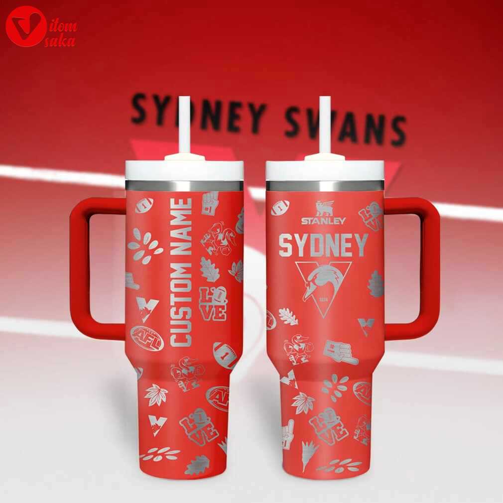 Custom name sydney swans afl stanley tumbler