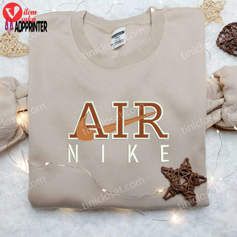 Custom nike air embroidered shirt: the perfect gift for friends