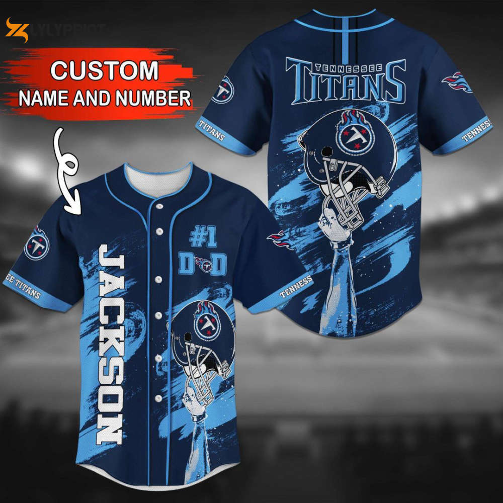 Custom tennessee titans baseball jersey – personalized nfl gear