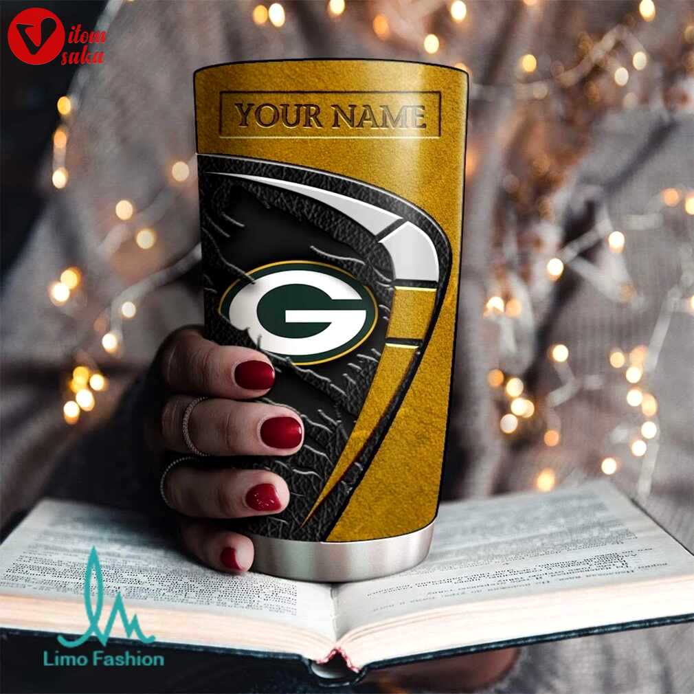 Customizable green bay packers 20oz stainless steel tumbler