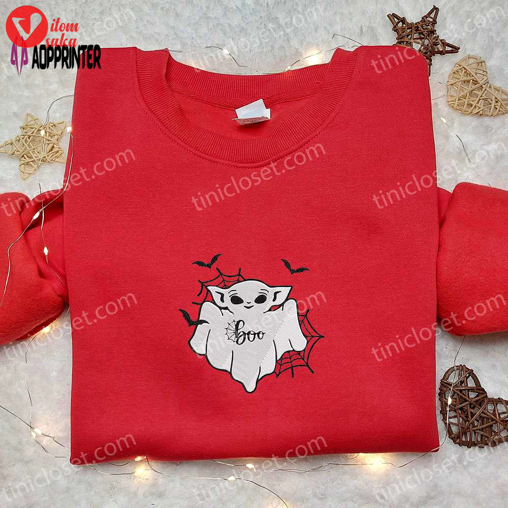 Cute baby yoda boo ghost shirt & hoodie: perfect halloween gift ideas